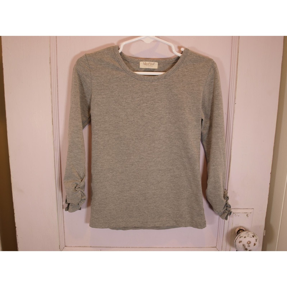 Island Girl Brand Long Sleeve Shirt with Ruffles, Size 4